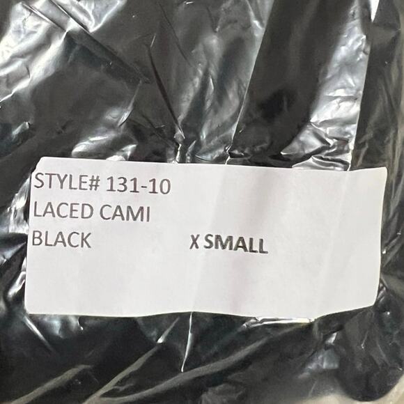 San Francisco City Lights Gypsy Lace Cami Tank Top Black Size XS NEW - Picture 5 of 6